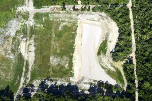 Aerial photo of DeLand cost-share project construction