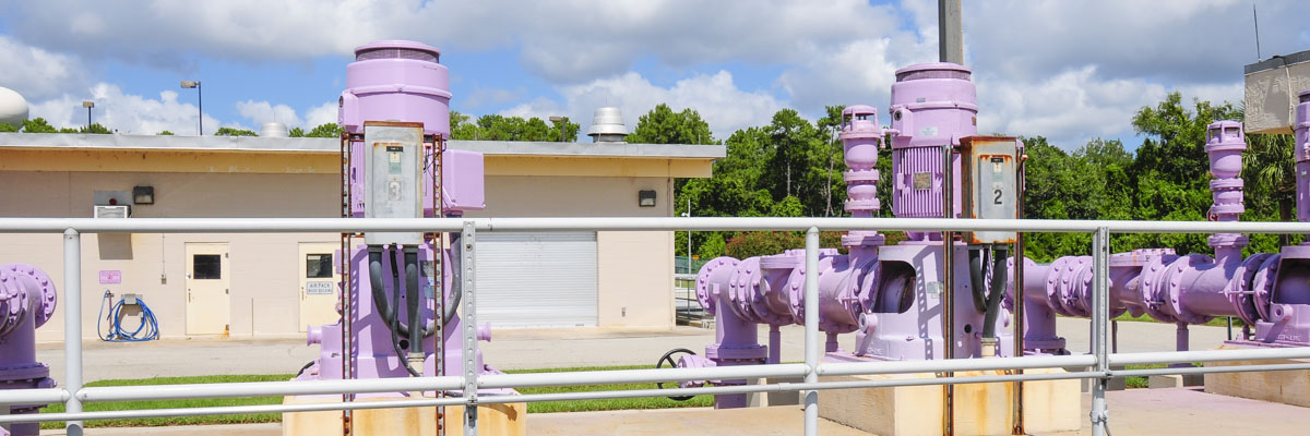 Pumps at the Altamonte Springs reclaimed water facility