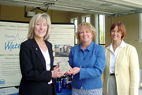 Linda Burnette presenting an award