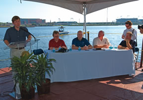 John Peyton speaking