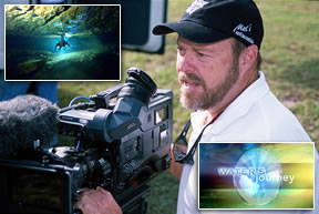Filmmaker Wes Skiles giving interview