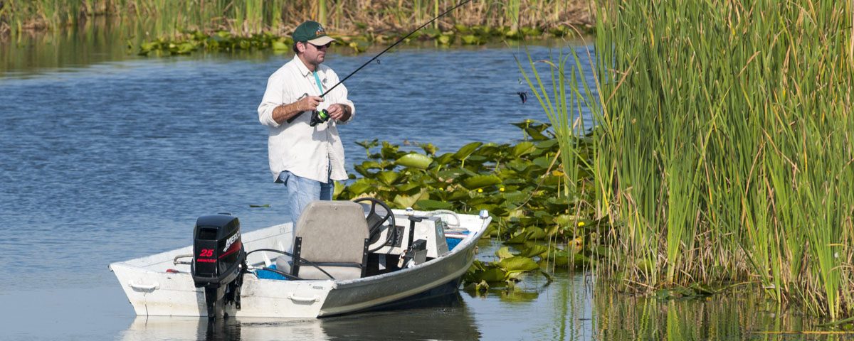 Fishing at Blue Cypress Conservation Area