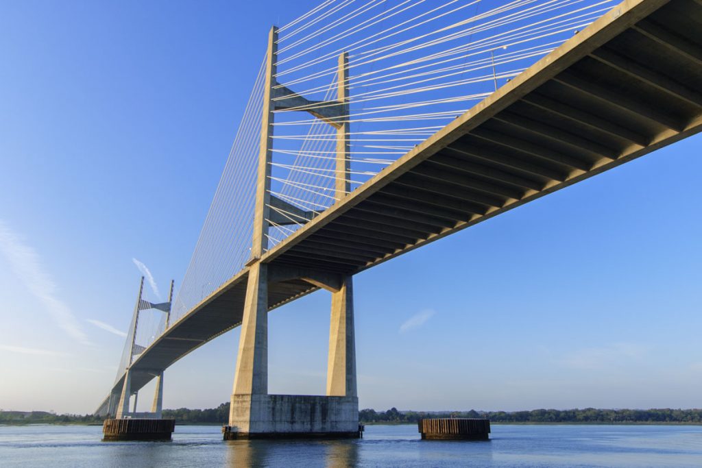 Dames Point bridge crossing over St. Johns River Dames Point bridge crossing over St. Johns River