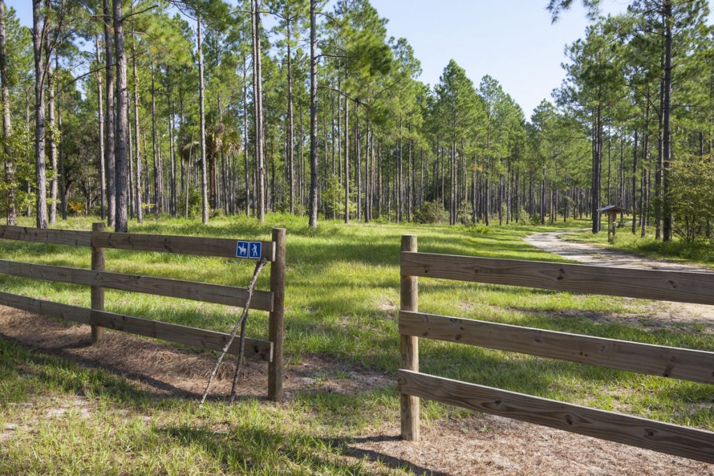 Trail entrance at Crescent Lake Conservation Area