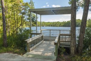 Fishing dock at Pellicer Creek Conservaton Area