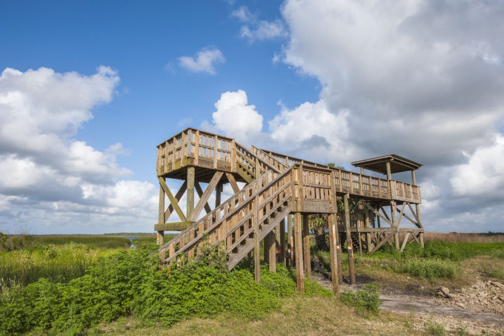 Observation structure at Seminole Ranch Conservation Area