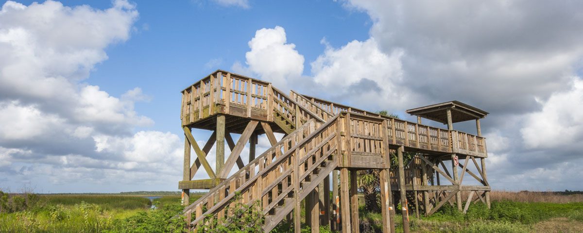 Observation structure at Seminole Ranch Conservation Area