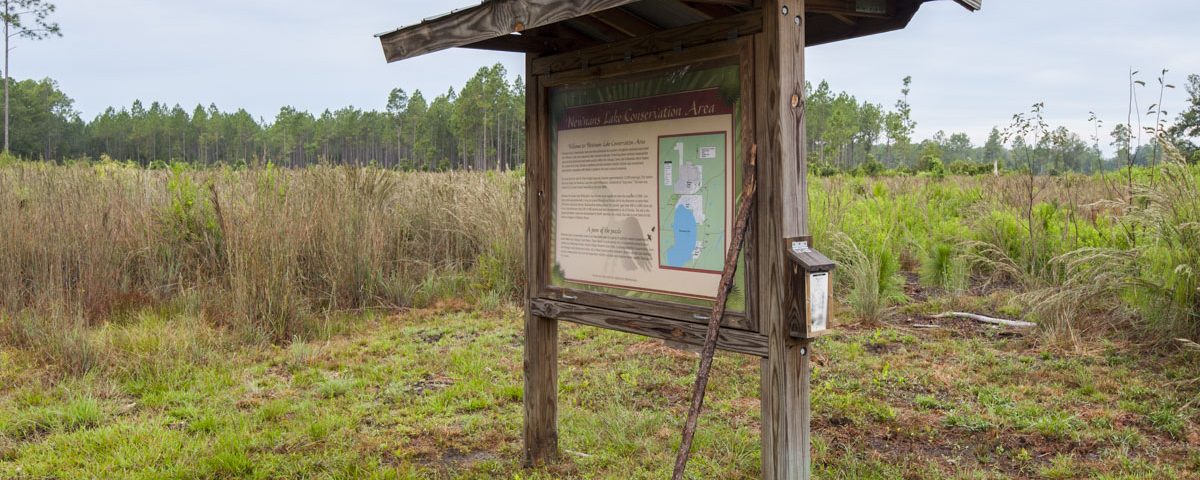 Newnans Lake Conservation Area North Tract kiosk