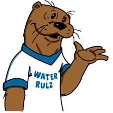 raleigh01 Cartoon illustration of Raleigh Otter