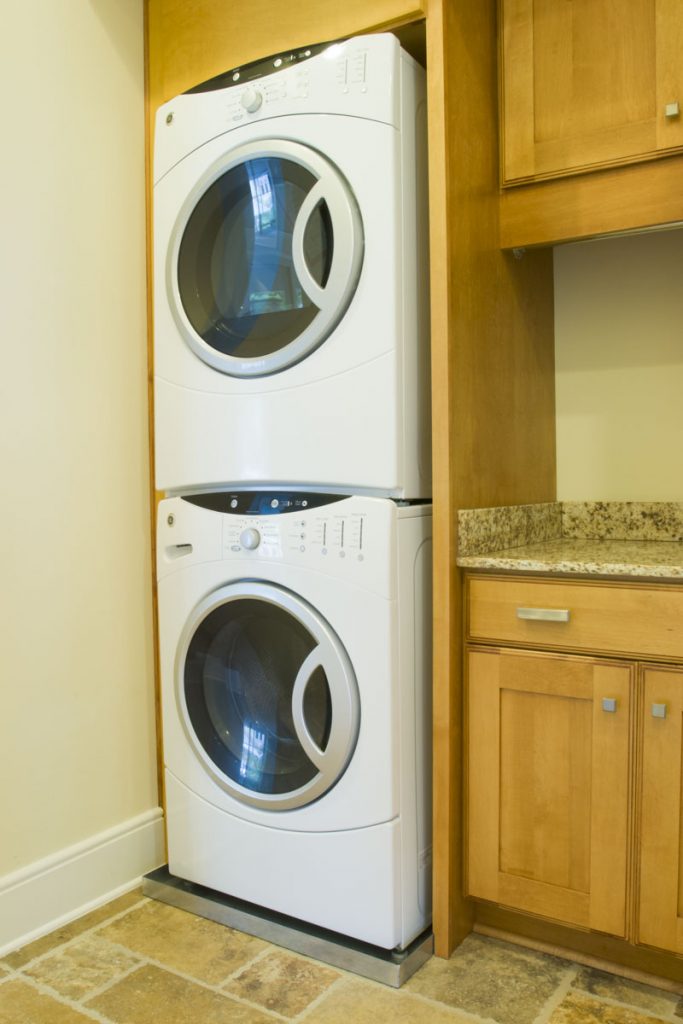 washer and dryer Stacked front loading washer and dryer