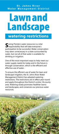 Lawn and Landscape watering restrictions publication cover