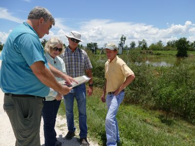 Lake Apopka North Shore tour Dr. Erich Marzolf touring the Lake Apopka Marsh Flow-way with Dr. Ann Shortelle, Karl Hankin and Bob Nalway