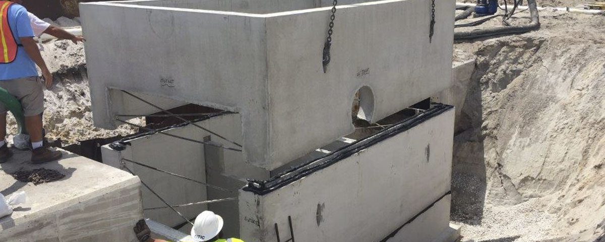 Installation of a baffle box in brevard county