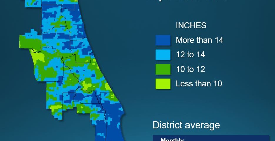 Map of monthly rainfall for Septemeber 2017