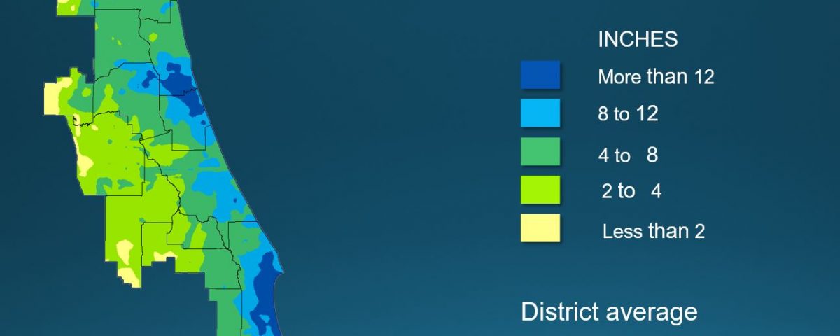 Map of monthly rainfall for October 2017