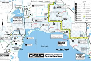Map of closed trails on the Lake Apopka North Shore