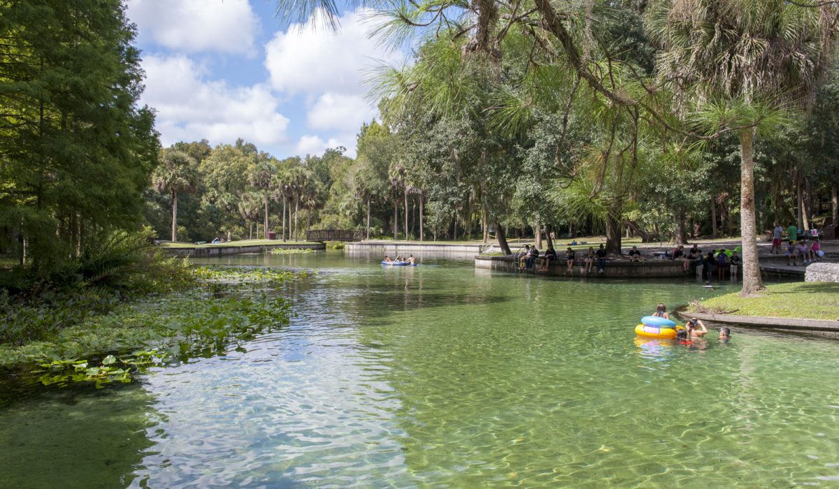 People swimming at Rock Springs