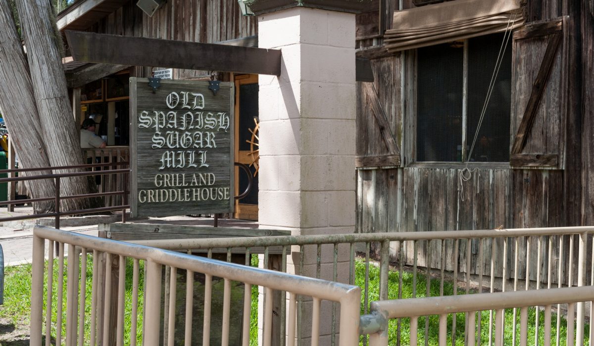 Old spanish Sugar Mill at De Leon Springs State Park