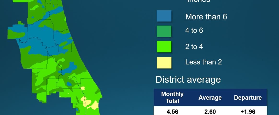 Map of monthly rainfall for April 2018