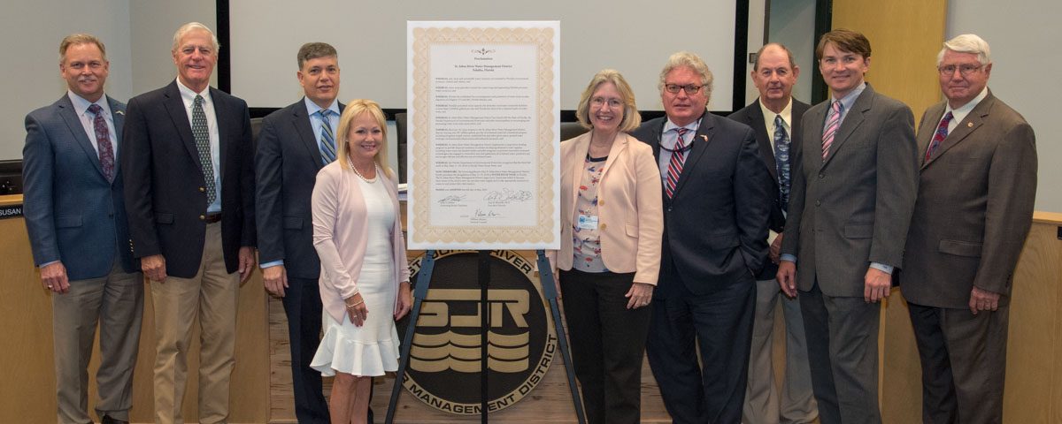 Governing Board Members at the Water Reuse Week proclamation signing event