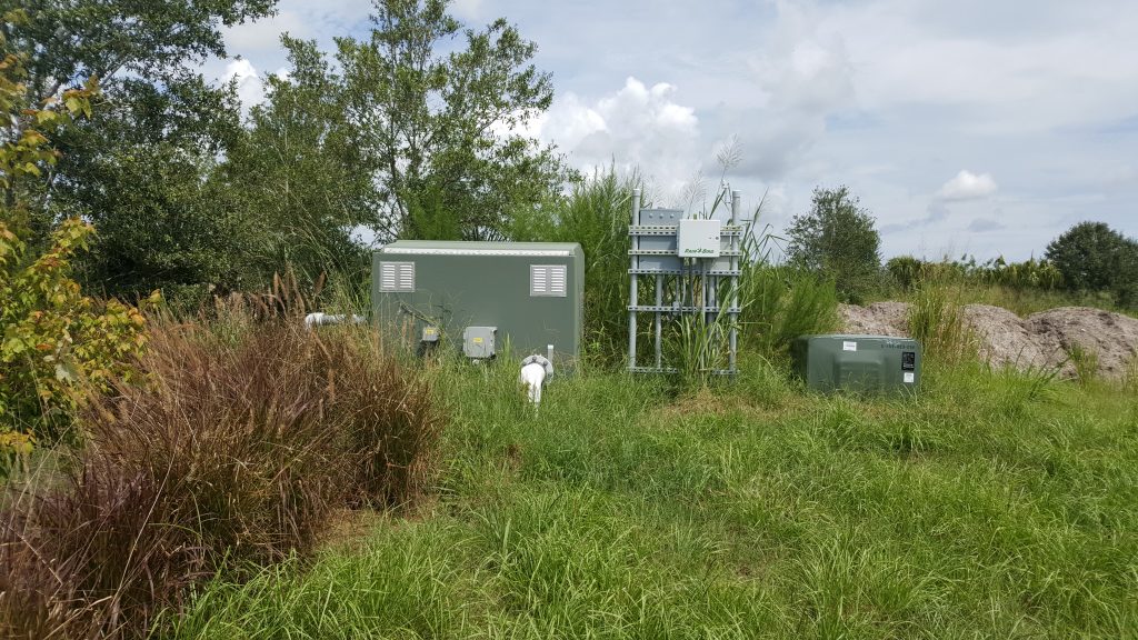 Willows harvest pump system view Water pump and power supply