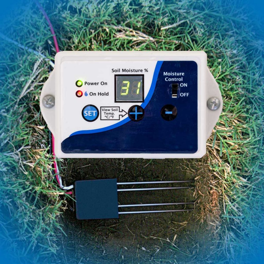 soil-moisture-sensor Soil moisture sensor sitting on grass