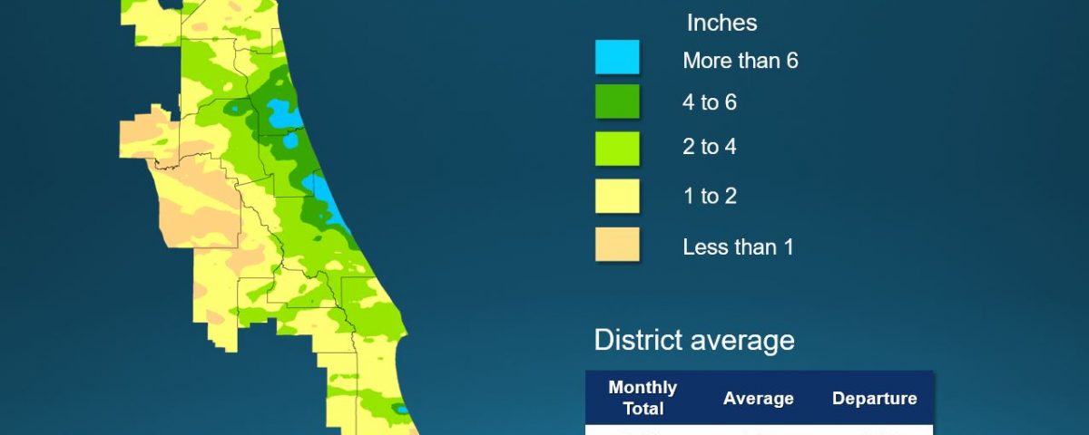 Map of monthly rainfall for October 2018