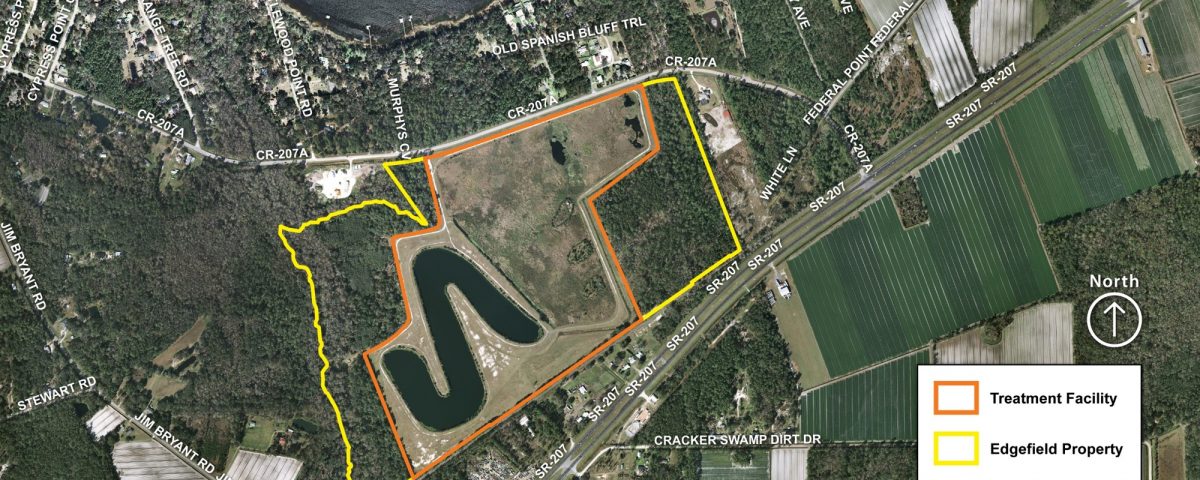 Map of the Dog Branch Regional Stormwater Treatment Facility