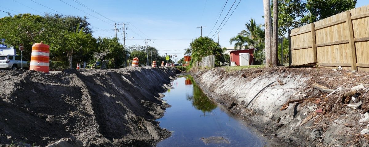 Construction of a cost-share project in Merrit Island