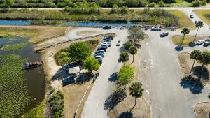 Aerial photo of the 512 recreation pad