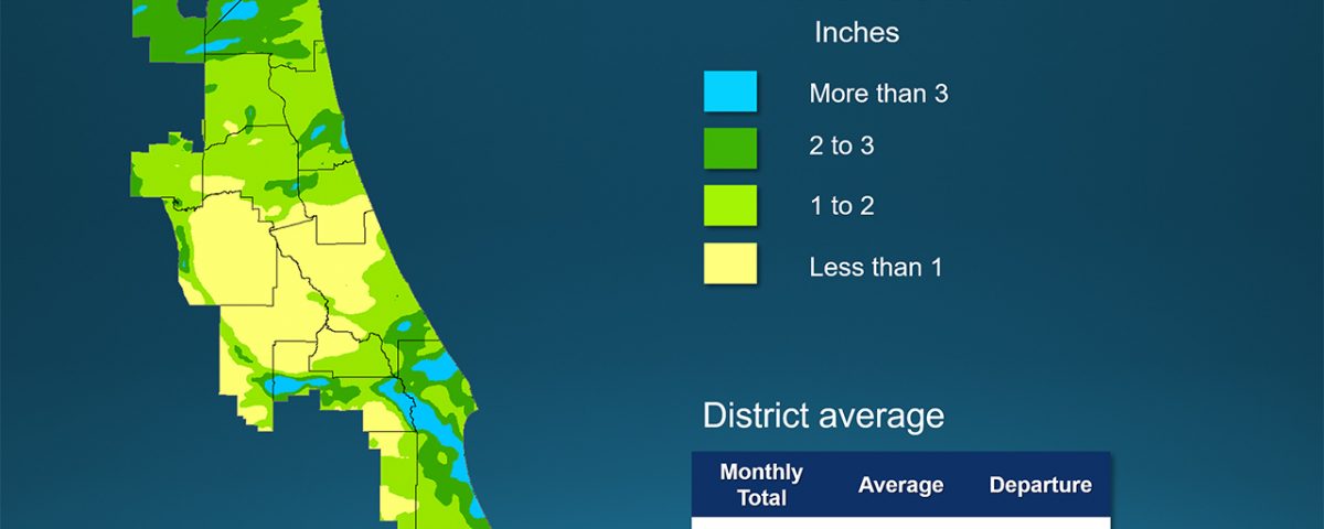 Color coded map showing rainfall amount in March 2019