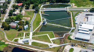 Aerial photo of the Victory Pointe Stormwater Park
