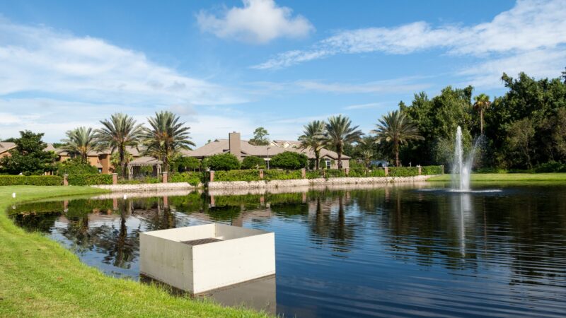 Stormwater pond at Sabal Point