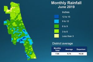 Map of June 2019 rainfall