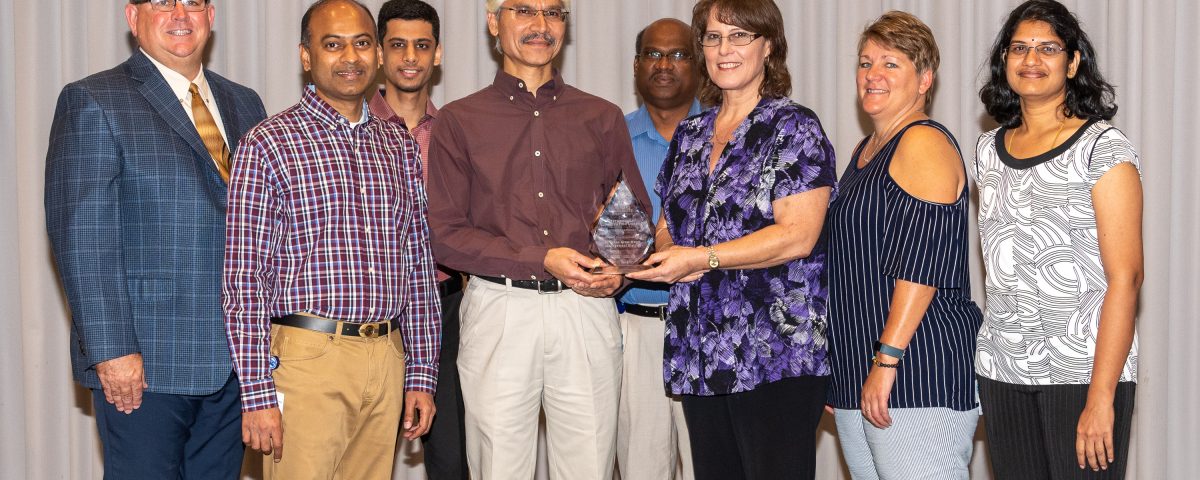 District IT department receiving an award