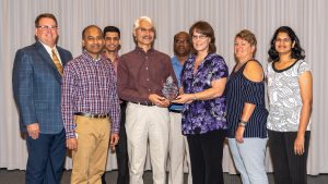 District IT department receiving an award