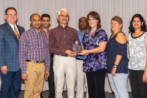 District IT department receiving an award