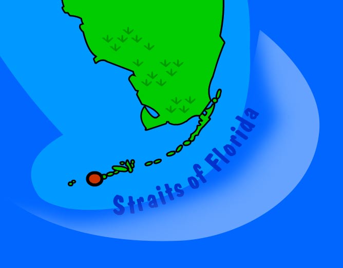 Illustration of Straits of Florida