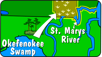 Illustration of St. Marys River