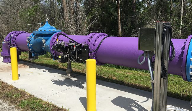 Purple water pipe