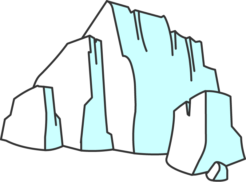 Illustration of a glacier