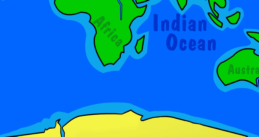 Illustration of Antarctica
