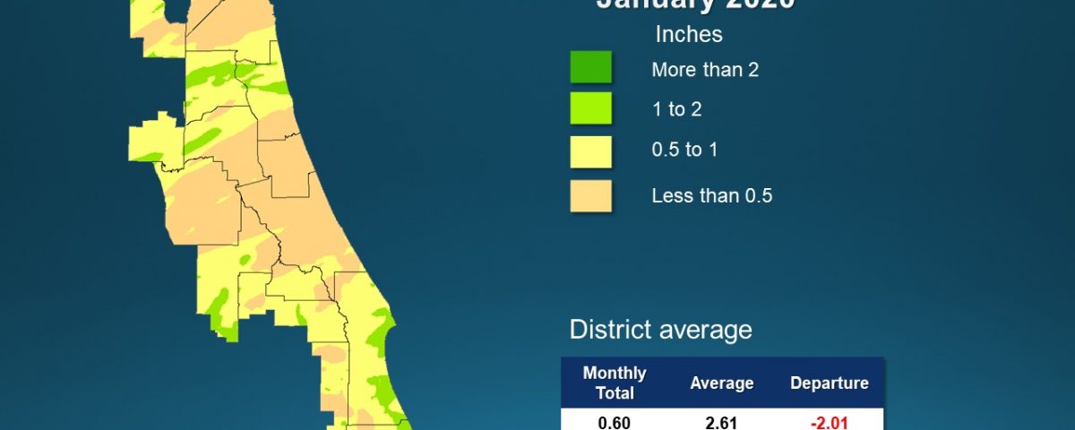 An illustrated map of rainfall