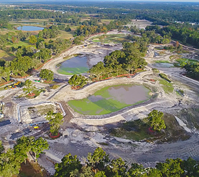 Ocala-recharge-park-aerial Aerial photograph of the Ocala recharge park under construction
