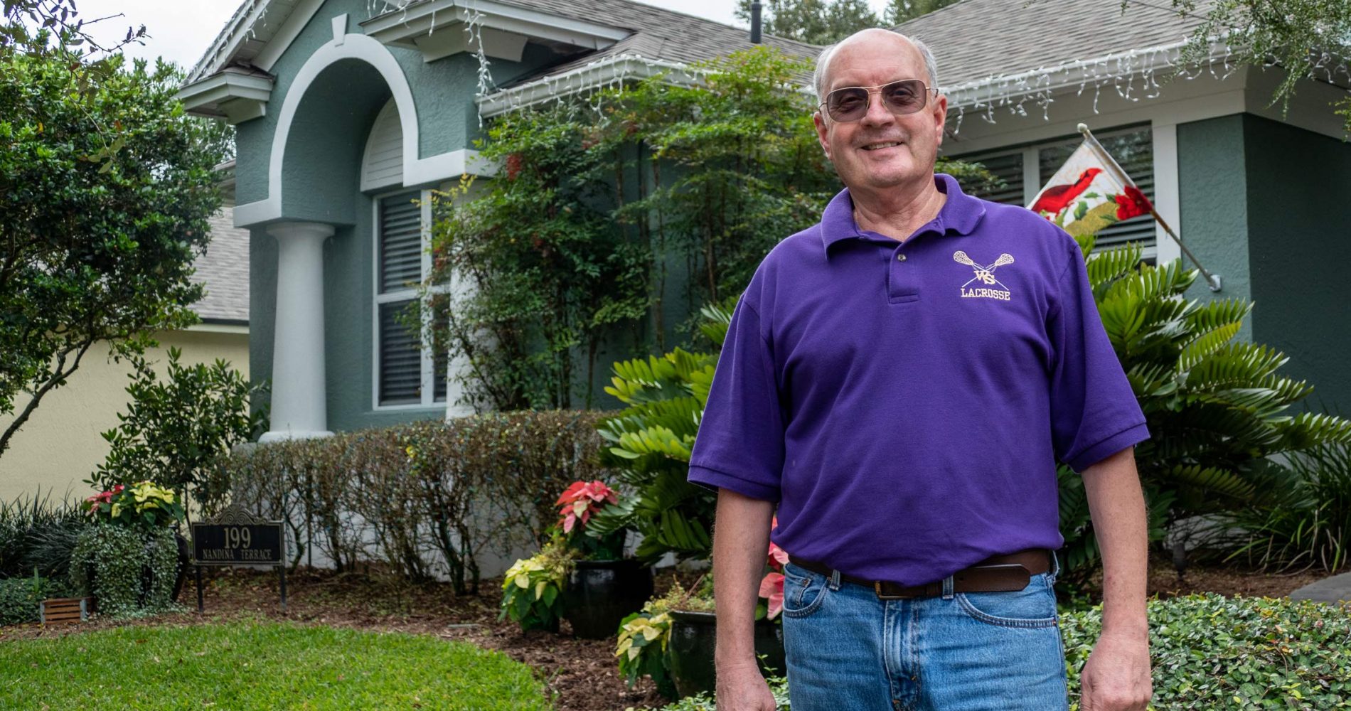 Art-Gallo Art Gallo standing by his home
