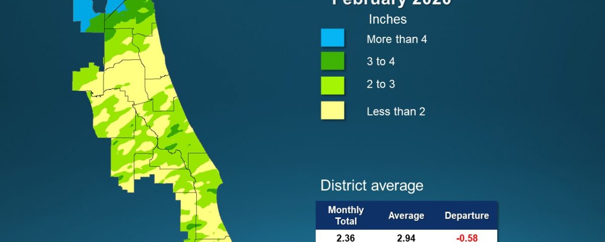 An illustrated map of rainfall
