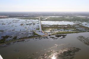 Water levels at the Lake Apopka North Shore in April 2020