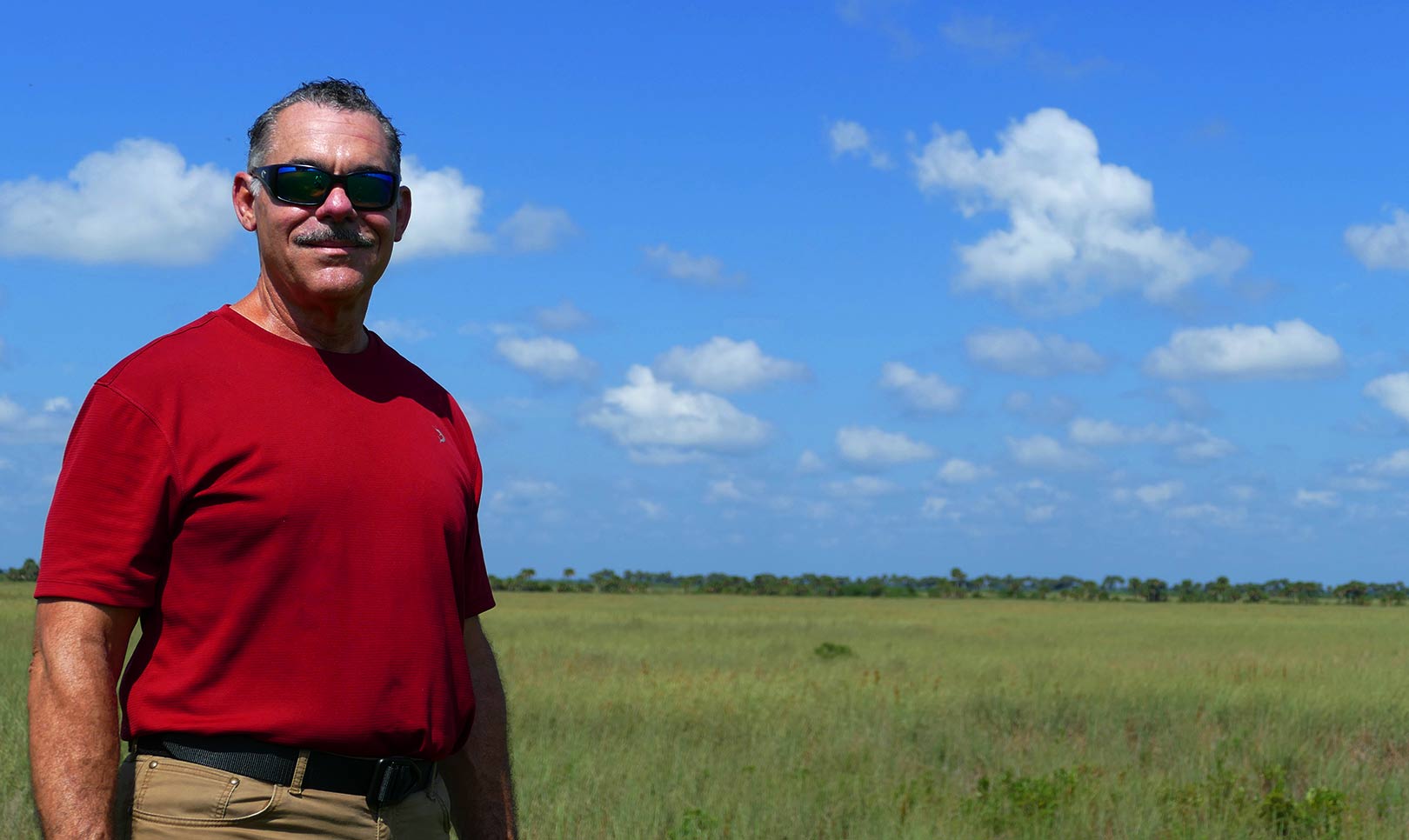 Hector Herrera at the Lake Lawton portion of the District’s Three Forks Marsh Conservation Area.