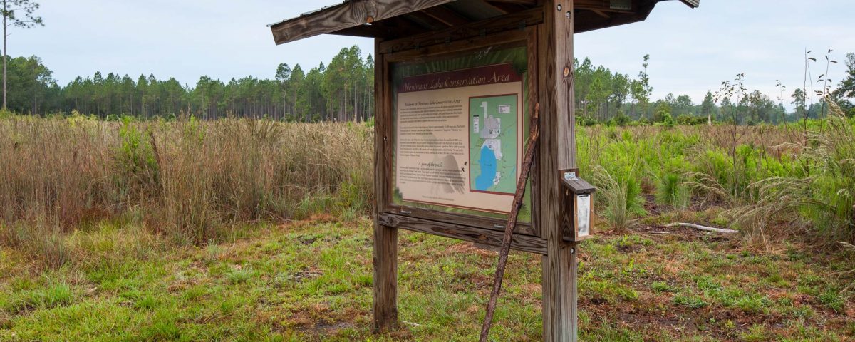 Newnans Lake Conservation Area North Tract kiosk