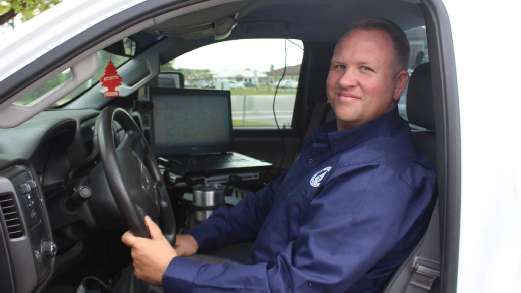 Matt McMullin leads Clay County Utility Authority’s leak detection program.